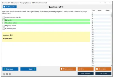 Symantec ST0-250 Symantec Messaging Gateway 10.5 Technical Assessment Practice test exam simulator test engine exam Prep practice test questions answers Image 4