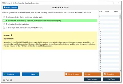 FINRA Series-63 Uniform Securities State Law Examination Practice test exam simulator test engine exam Prep practice test questions answers Image 9