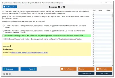 Google Professional-Collaboration-Engineer Google Cloud Certified - Professional Collaboration Engineer Practice test exam simulator test engine exam Prep practice test questions answers Image 10