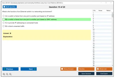 Cisco 200-901 DevNet Associate (DEVASC) Practice test exam simulator test engine exam Prep practice test questions answers Image 15