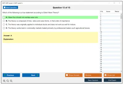 CMT CMT-Level-II CMT Level II Exam Practice test exam simulator test engine exam Prep practice test questions answers Image 13