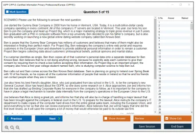 IAPP CIPP-E Certified Information Privacy Professional/Europe (CIPP/E) Practice test exam simulator test engine exam Prep practice test questions answers Image 5