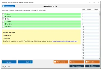 HashiCorp TA-002-P HashiCorp Certified: Terraform Associate Practice test exam simulator test engine exam Prep practice test questions answers Image 2