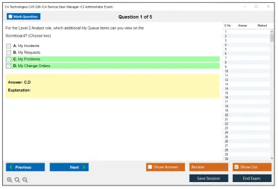 CA Technologies CAT-200 CA Service Desk Manager r12 Administrator Exam Practice test exam simulator test engine exam Prep practice test questions answers Image 1