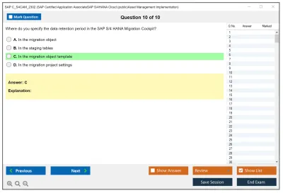 SAP C_S4CAM_2302 SAP Certified Application AssociateSAP S/4HANA Cloud (public)Asset Management Implementation Practice test exam simulator test engine exam Prep practice test questions answers Image 10
