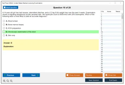 Test Prep USMLE United States Medical Licensing Examination Practice test exam simulator test engine exam Prep practice test questions answers Image 16
