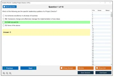 GAQM CPD-001 Certified Project Director (CPD) Practice test exam simulator test engine exam Prep practice test questions answers Image 1