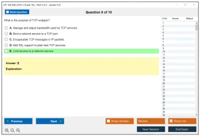 LPI 102-500 LPIC-1 Exam 102, Part 2 of 2, version 5.0 Practice test exam simulator test engine exam Prep practice test questions answers Image 9