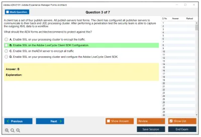 Adobe AD0-E101 Adobe Experience Manager Forms Architect Practice test exam simulator test engine exam Prep practice test questions answers Image 3