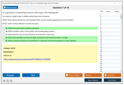 Microsoft MB-700 Microsoft Dynamics 365: Finance and Operations Apps Solution Architect Practice test exam simulator test engine exam Prep practice test questions answers Image 7