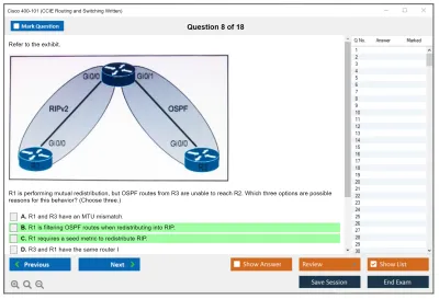 Cisco 400-101 CCIE Routing and Switching Written Practice test exam simulator test engine exam Prep practice test questions answers Image 8
