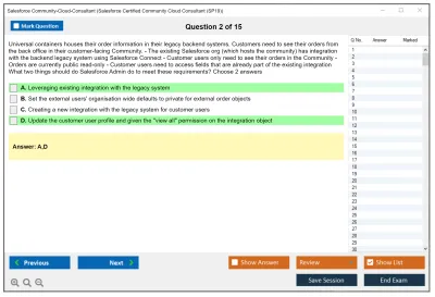 Salesforce Community-Cloud-Consultant Salesforce Certified Community Cloud Consultant Practice test exam simulator test engine exam Prep practice test questions answers Image 2
