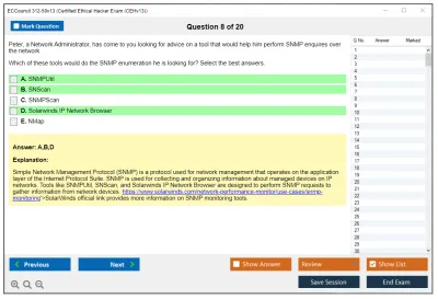 ECCouncil 312-50v13 Certified Ethical Hacker Exam (CEHv13) Practice test exam simulator test engine exam Prep practice test questions answers Image 8