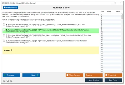 IBM C2070-994 IBM Datacap V9.0 Solution Designer Practice test exam simulator test engine exam Prep practice test questions answers Image 6