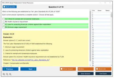 HRCI SPHR Senior Professional in Human Resources Practice test exam simulator test engine exam Prep practice test questions answers Image 6