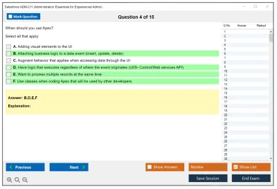 Salesforce ADM-211 Administration Essentials for Experienced Admin Practice test exam simulator test engine exam Prep practice test questions answers Image 4