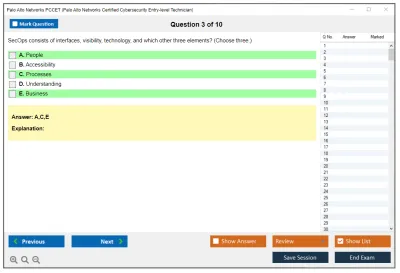 Palo Alto Networks PCCET Palo Alto Networks Certified Cybersecurity Entry-level Technician Practice test exam simulator test engine exam Prep practice test questions answers Image 3