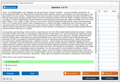 Test Prep PCAT Pharmacy College Admission Test Practice test exam simulator test engine exam Prep practice test questions answers Image 3