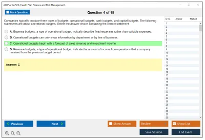 AHIP AHM-520 Health Plan Finance and Risk Management Practice test exam simulator test engine exam Prep practice test questions answers Image 4