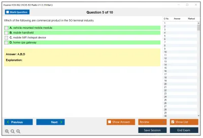Huawei H35-582 HCIE-5G Radio V1.0 (Written) Practice test exam simulator test engine exam Prep practice test questions answers Image 5