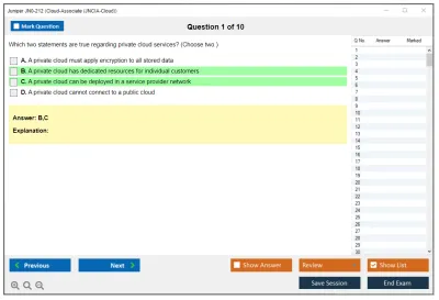 Juniper JN0-212 Cloud-Associate (JNCIA-Cloud) Practice test exam simulator test engine exam Prep practice test questions answers Image 1