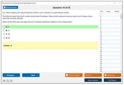 Microsoft AZ-104 Microsoft Azure Administrator Practice test exam simulator test engine exam Prep practice test questions answers Image 19