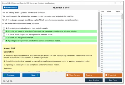 Microsoft MB-500 Microsoft Dynamics 365: Finance and Operations Apps Developer Practice test exam simulator test engine exam Prep practice test questions answers Image 5