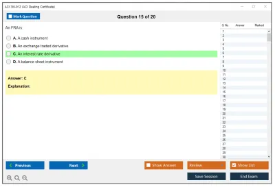 ACI 3I0-012 ACI Dealing Certificate Practice test exam simulator test engine exam Prep practice test questions answers Image 15