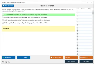 GAQM CEH-001 Certified Ethical Hacker (CEH) Practice test exam simulator test engine exam Prep practice test questions answers Image 17
