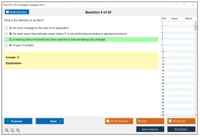 Exin ITIL ITIL Foundation (V4) Practice test exam simulator test engine exam Prep practice test questions answers Image 4