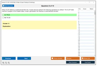 Huawei H12-261 HCIE-R&amp;S (Written) (Expert -Routing &amp; Switching) Practice test exam simulator test engine exam Prep practice test questions answers Image 8
