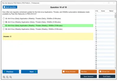 Palo Alto Networks PSE-Platform PSE Platform – Professional Practice test exam simulator test engine exam Prep practice test questions answers Image 10