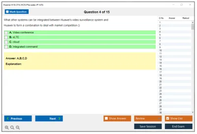 Huawei H19-374 HCS-Pre-sales IP-IVS Practice test exam simulator test engine exam Prep practice test questions answers Image 4