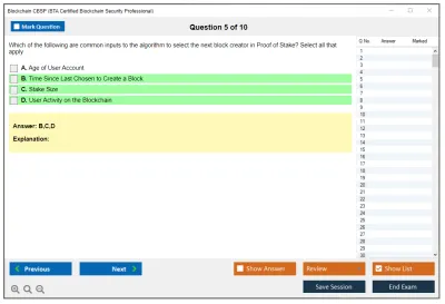 Blockchain CBSP BTA Certified Blockchain Security Professional Practice test exam simulator test engine exam Prep practice test questions answers Image 5