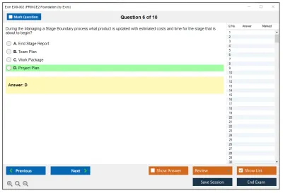 Exin EX0-002 PRINCE2 Foundation (by Exin) Practice test exam simulator test engine exam Prep practice test questions answers Image 6