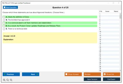 PMI PMI-ACP PMI Agile Certified Practitioner (PMI-ACP) Practice test exam simulator test engine exam Prep practice test questions answers Image 4
