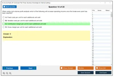 IIA IIA-CIA-Part3-3P CIA Exam Part Three: Business Knowledge for Internal Auditing Practice test exam simulator test engine exam Prep practice test questions answers Image 14