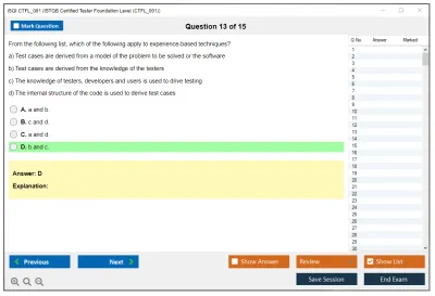iSQI CTFL_001 ISTQB Certified Tester Foundation Level (CTFL_001) Practice test exam simulator test engine exam Prep practice test questions answers Image 13