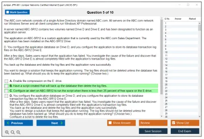 Juniper JPR-961 Juniper Networks Certified Internet Expert (JNCIE-SP) Practice test exam simulator test engine exam Prep practice test questions answers Image 5