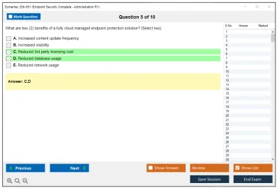 Symantec 250-561 Endpoint Security Complete - Administration R1 Practice test exam simulator test engine exam Prep practice test questions answers Image 5
