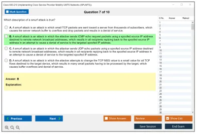 Cisco 600-210 Implementing Cisco Service Provider Mobility UMTS Networks (SPUMTS) Practice test exam simulator test engine exam Prep practice test questions answers Image 7