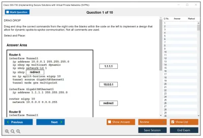 Cisco 300-730 Implementing Secure Solutions with Virtual Private Networks (SVPN) Practice test exam simulator test engine exam Prep practice test questions answers Image 1