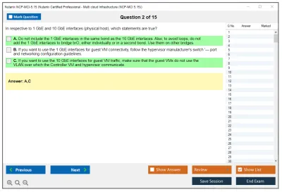 Nutanix NCP-MCI-5.15 Nutanix Certified Professional - Multi cloud Infrastructure (NCP-MCI 5.15) Practice test exam simulator test engine exam Prep practice test questions answers Image 2
