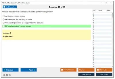 ITIL ITIL-4-Foundation ITIL 4 Foundation Exam Practice test exam simulator test engine exam Prep practice test questions answers Image 10