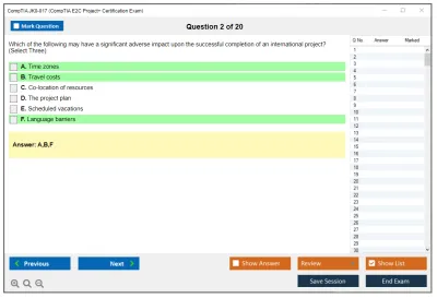 CompTIA JK0-017 CompTIA E2C Project+ Certification Exam Practice test exam simulator test engine exam Prep practice test questions answers Image 2
