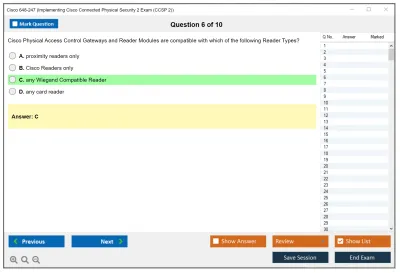 Cisco 648-247 Implementing Cisco Connected Physical Security 2 Exam Practice test exam simulator test engine exam Prep practice test questions answers Image 6