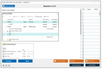 Fortinet NSE5_EDR-5.0 Fortinet NSE 5 - FortiEDR 5.0 Exam Practice test exam simulator test engine exam Prep practice test questions answers Image 3