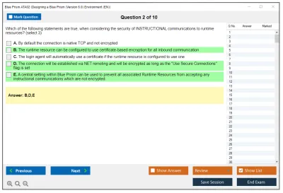 Blue Prism ATA02 Designing a Blue Prism (Version 6.0) Environment Practice test exam simulator test engine exam Prep practice test questions answers Image 2