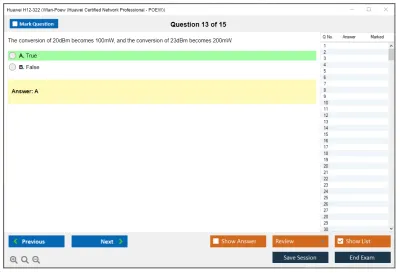 Huawei H12-322 Huawei Certified ICT Professional - Wireless Local Area Network- Planning and Optimizing Enterprise WLAN Practice test exam simulator test engine exam Prep practice test questions answers Image 13