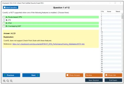 Checkpoint 156-315.81 Check Point Certified Security Expert R81.20 Practice test exam simulator test engine exam Prep practice test questions answers Image 1
